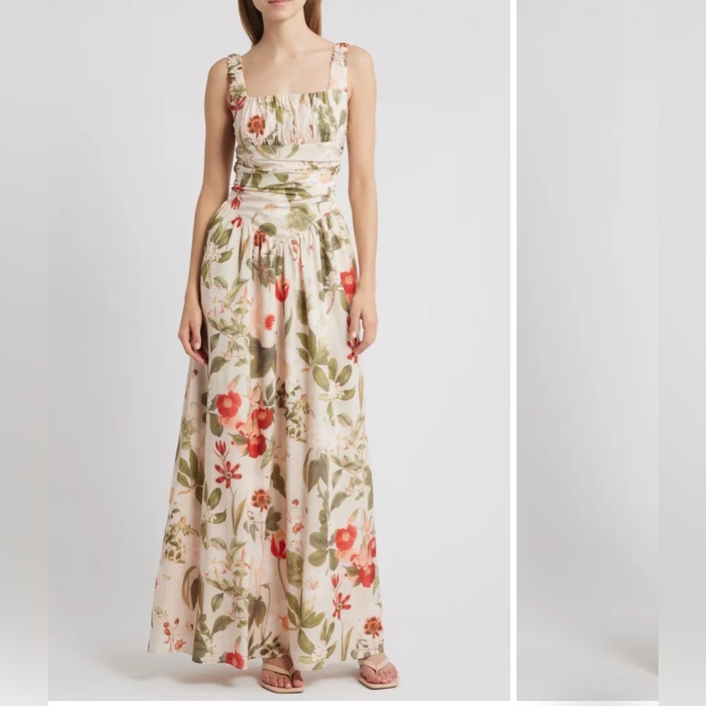 Lulu's Cameron Floral Maxi Cocktail Dress